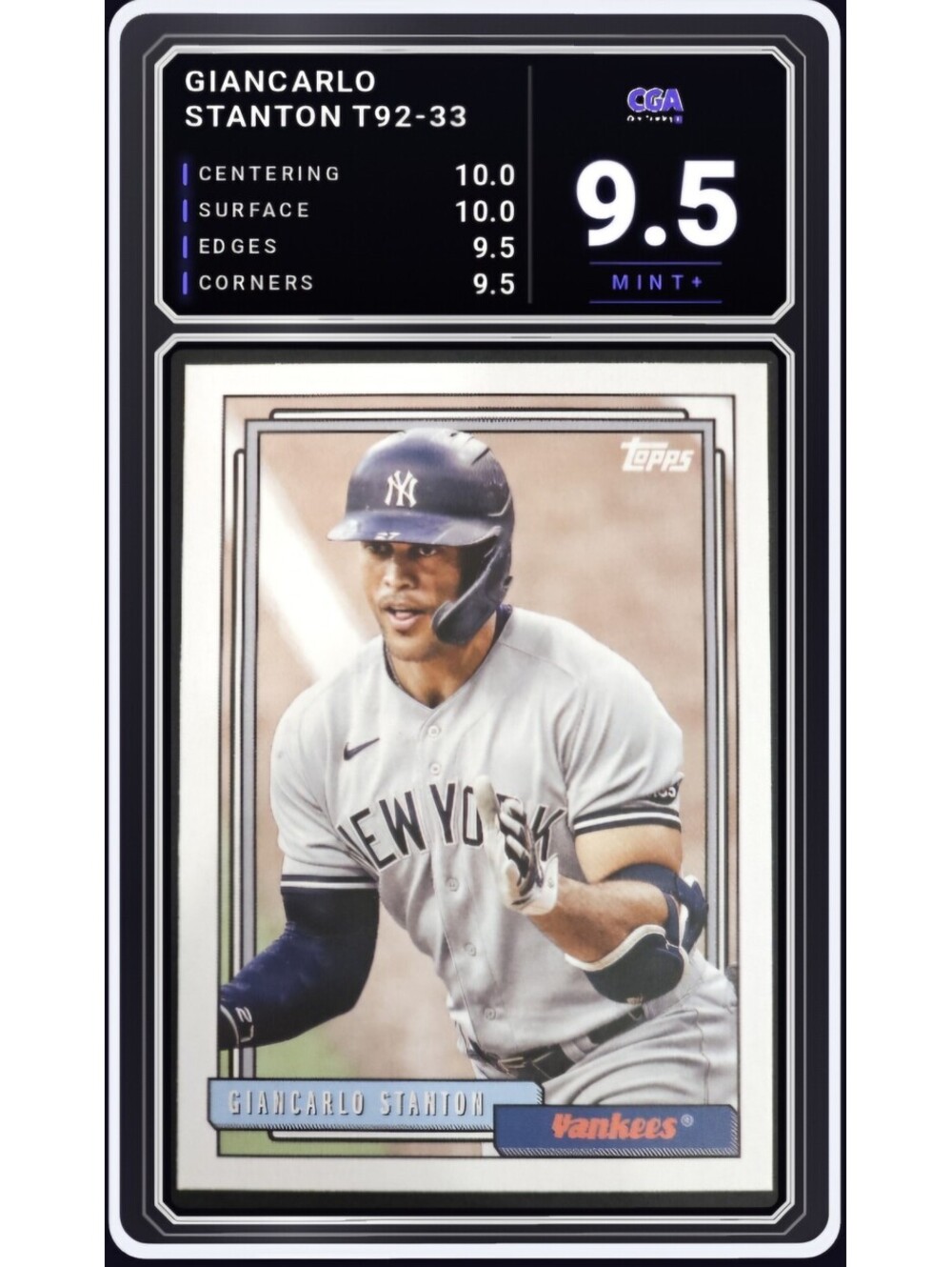 2021 Topps Update 1992 Redux #T92-33 Giancarlo Stanton - CGA 9.5 Digital Grade